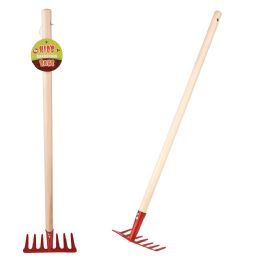 6 Wholesale Kids Garden Rake 26.75 inch 6ct