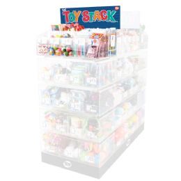 The Toy Stack 9 Bin Acrylic Display With Header - Storage & Organization