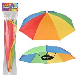 120 pieces Rainbow Umbrella Hat 20 inch - Umbrellas & Rain Gear