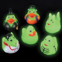 576 pieces 1.5"mini Glow In Dark Halloween Duckies - Slime & Squishees