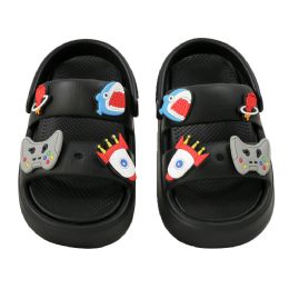 Wholesale Footwear Little Boy's Charm Sandals Black