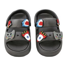 Wholesale Footwear Little Boy's Charm Sandals Gray