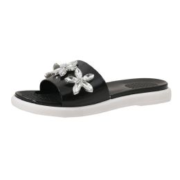 Wholesale Footwear Women's Crystal Flower Charms Bone