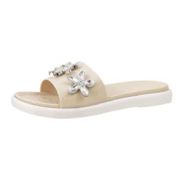 Wholesale Footwear Women's Crystal Flower Charms Pink