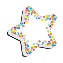 Magnetic Whiteboard Erasers Star Confetti