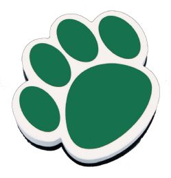 Magnetic Whiteboard Eraser Green Paw