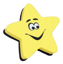 24 Pieces Magnetic Whiteboard Eraser Star - Erasers