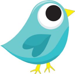 24 Pieces Magnetic Whiteboard Eraser Blue Tweet Bird - Erasers