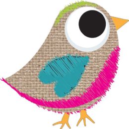 24 Pieces Magnetic Whiteboard Eraser Scribble Burlap Bird - Erasers