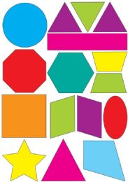 24 Wholesale Math DiE-Cut Magnets Shapes
