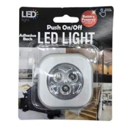 24 pieces Small Square Led Push Light Night Adhesive Battery Operated - Night Lights