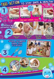 24 of Smart Poly Chart 13"x19", Basic Hygiene