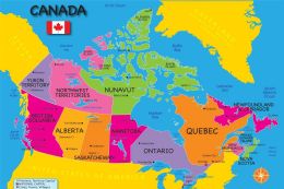 24 Pieces The Original Fun Mat, Welcome Mat, 15.5" X 23.5", Canada Map - School and Office Supply Gear
