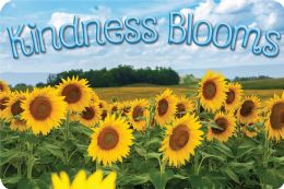 24 Pieces The Original Fun Mat, Welcome Mat, 15.5" X 23.5", Kindness Sunflowers - School and Office Supply Gear