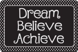 24 Pieces The Original Fun Mat, Welcome Mat, 15.5 inch X 23.5 inch, Dream, Believe, Achieve - School and Office Supply Gear