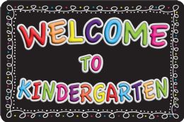 24 Pieces The Original Fun Mat, Welcome Mat, 15.5 inch X 23.5 inch, Welcome To Kindergarten - School and Office Supply Gear