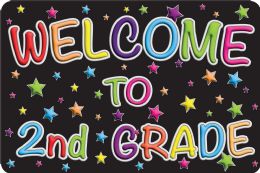 24 Pieces The Original Fun Mat, Welcome Mat, 15.5 inch X 23.5 inch, Welcome To 2nd Grade - School and Office Supply Gear