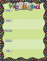 24 Pieces Smart Poly Chart 17 inch x 22 inch, Emotion Icons We Read - School and Office Supply Gear