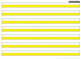 24 Pieces 3/4" Handwriting Highlighted Yellow, Space Savers, Postermat Pals, 13" X 9.5" Smart Poly, Single Sided - School and Office Supply Gear