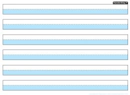 24 Pieces 1" Handwriting Highlighted Blue, Space Savers, Postermat Pals, 13" X 9.5" Smart Poly, Single Sided - School and Office Supply Gear