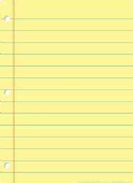 24 Pieces Yellow Notebook Paper, Space Savers, Postermat Pals, 13" X 9.5" Smart Poly, Single Sided - School and Office Supply Gear