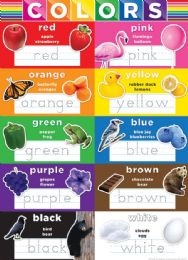 24 Pieces PosterMat Pals  ,Space Savers, 13" x 9.5", Smart Poly, Colors - School and Office Supply Gear