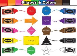 24 Pieces Postermat Pals ,space Savers, 13" X 9.5", Smart Poly, Shapes In Color - School and Office Supply Gear