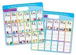 24 Pieces Smart Poly, Educational Activity Busy Board, Dry Erase, 10.75 inch x 10.75 inch, Die Cut Handle Black , Marker, ABC's Fill In - School and Office Supply Gear