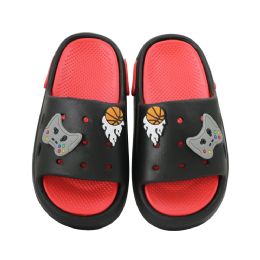 Wholesale Footwear Little Boy's Charm Sandal Black&red