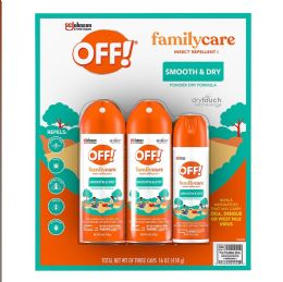 12 Packs Off Family Care Smooth And Dry Insect Repellent Combo 3pack - Bug Repellants
