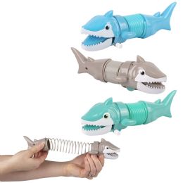 144 pieces Wind Up Coil Spring Shark 7 inch - Magic & Joke Toys