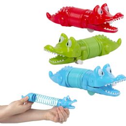 144 pieces Wind Up Coil Spring Alligator 7 inch - Magic & Joke Toys