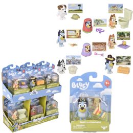 24 pieces Bluey Story Starter Figurines 12ct - Action Figures & Robots