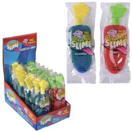 144 pieces Sour Tongue Slime Candy Gel Blue Rasp/cherry - Food & Beverage
