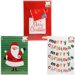 36 pieces Gift Box Christmas Jumbo Printed Top White Bottom 14 X 20 X 4 Random Assorted - Boxes & Packing Supplies