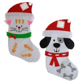 24 Pieces Christmas Pet Stocking - Christmas Stocking