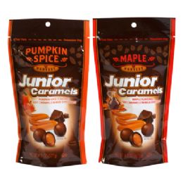12 Wholesale Junior Caramels Harvest 4.5 Oz Maple + Pupkin Spice Counter Display