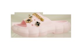 Wholesale Footwear Women's Scallop Charm Sandal Pink