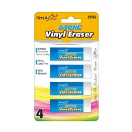 36 of 4-Piece two-tone eraser