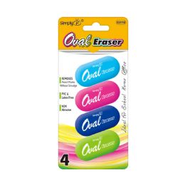 36 of 4-Count oval easer
