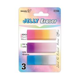 36 of 3-Piece jelly eraser set