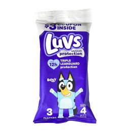 24 Packs Luvs Diapers Size 4 - 3 Ct. - Baby Beauty & Care Items