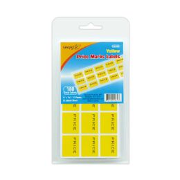 36 Pieces Price mark label yellow 12ct - Labels