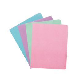 48 Pieces 2-Pockets Glittered Poly Folder Macaron - Folders and Report Covers