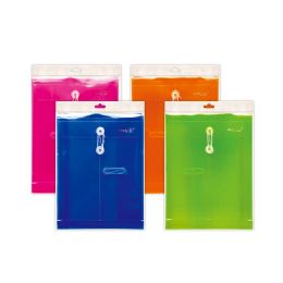 48 Pieces Poly String Envelope 2ct Assorted Colors - Envelopes