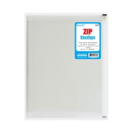 48 Pieces Zip envelope clear letter size - Envelopes