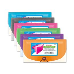 48 Pieces 7-pocket expanding file 26.4*13.3*2.5cm - Envelopes