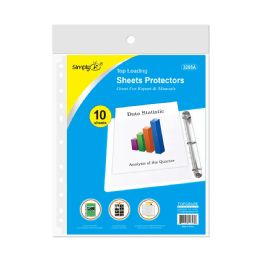 48 Pieces Top Loading Sheet Protectors 10 sheets - Folders and Report Covers