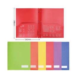 48 Pieces 2-pocket folder with prong 298*242mm - Folders and Report Covers