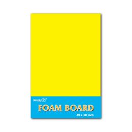 25 Pieces Fluorescent foam board Yellow 5mm - Poster & Foam Boards